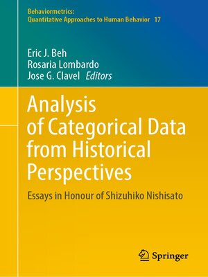 cover image of Analysis of Categorical Data from Historical Perspectives